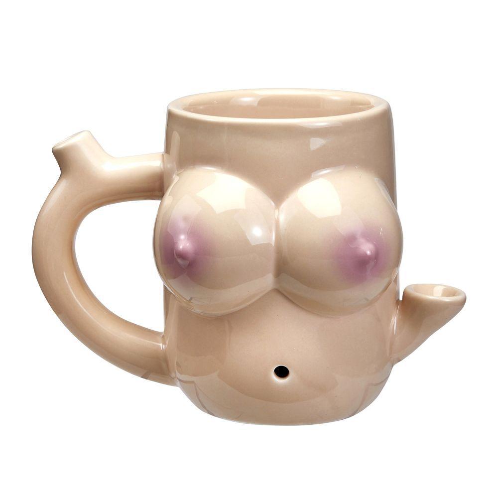 Boob Lovers Ceramic Coffee Mug | Stogz | Find Your High