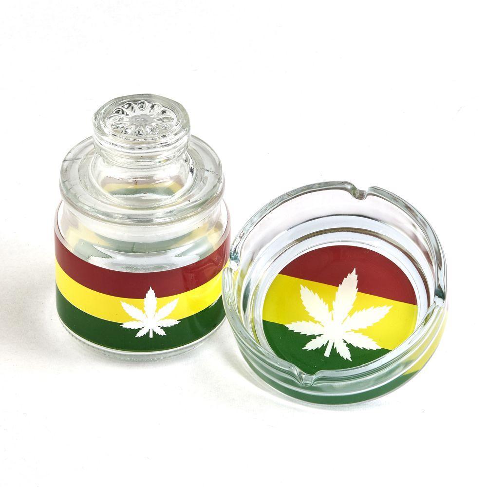 Glass Stash Jar and Ash Tray Set | Stogz | Find Your High