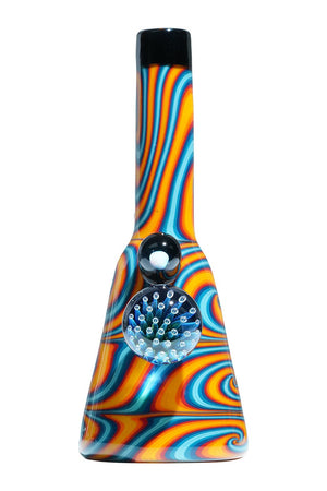 Mauka Glass Orange Teal WigWag w/Opal & Seaweed Marbles | Stogz | Find Your High