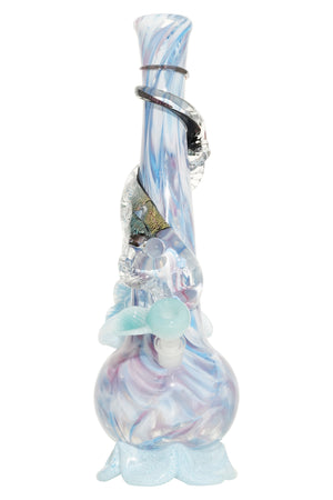 Noble Glass Premium Flower Dichro Blue White w/Teal | Stogz | Find Your High