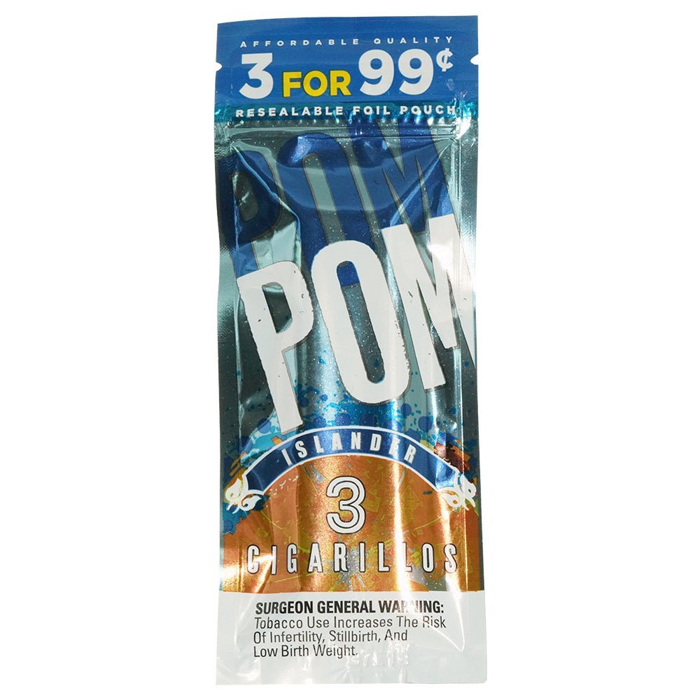 pom pom tobacco Cigarillos $1.19 Pre Priced 15 Packs of 3 Cigars Grape Stock POM POM Pocket Advertising Cigar