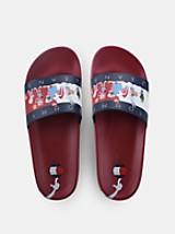 Space Jam X Tommy Hilfiger Slippers Red | Stogz | Find Your High