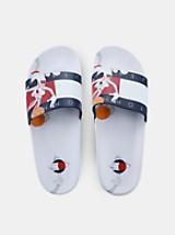 Space Jam X Tommy Hilfiger Slippers White | Stogz | Find Your High