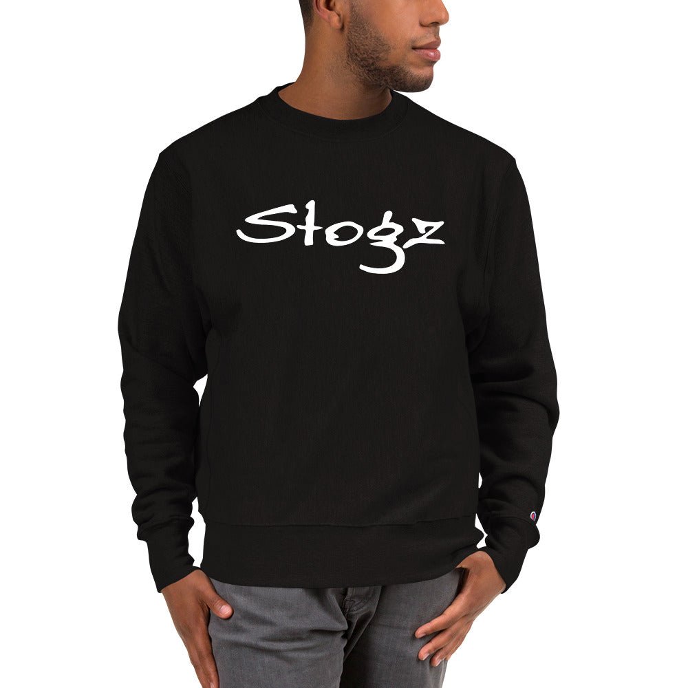 Stogz Black Champion Sweatshirt | Stogz | Find Your High