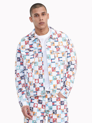 Tommy Hilfiger X Space Jam All Over Print Jacket | Stogz | Find Your High