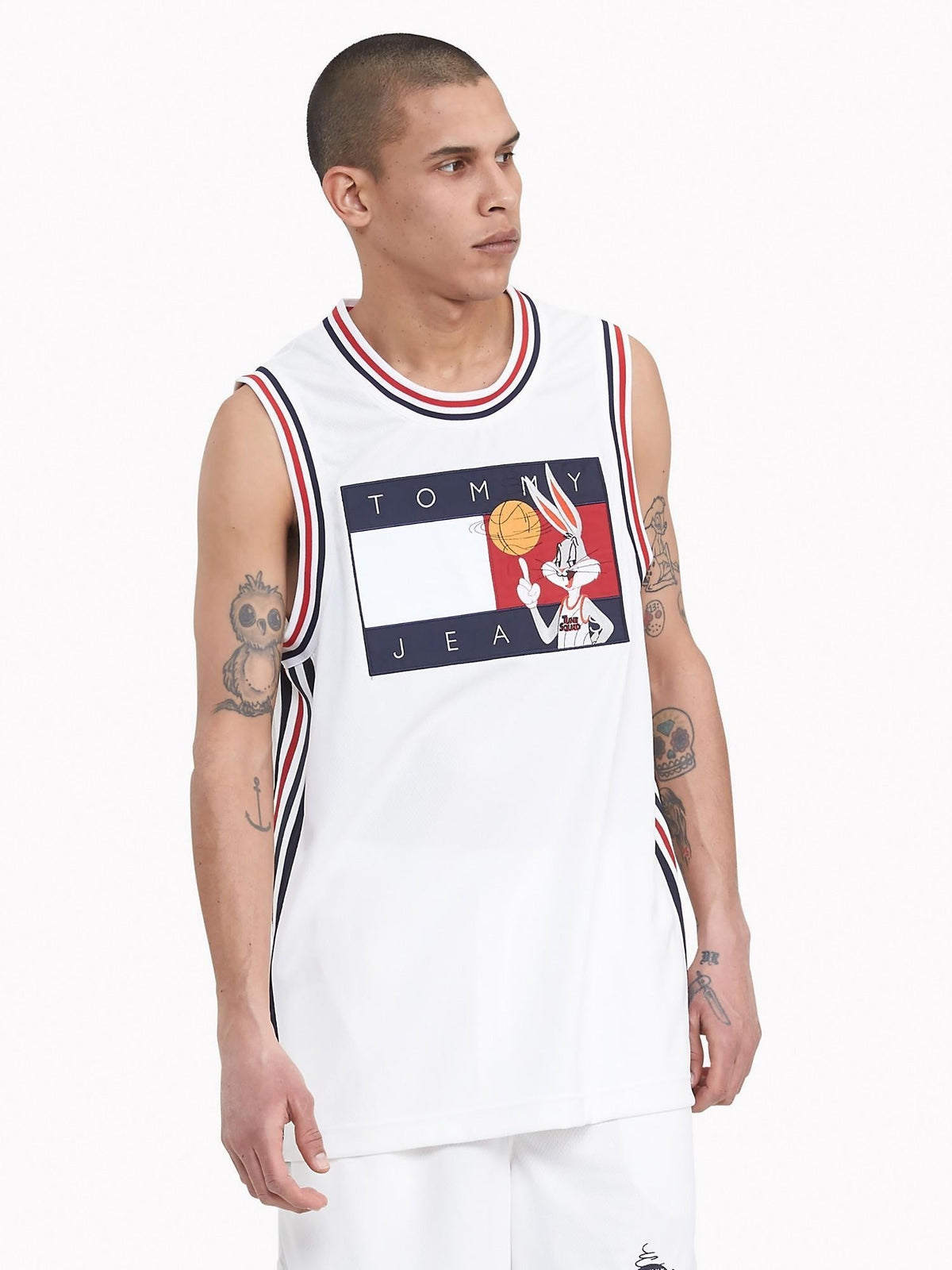 Tommy Hilfiger X Space Jam White Jersey | Stogz | Find Your High